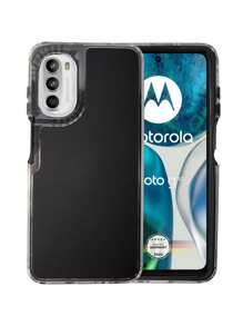 Funda Rainbow Paint Uso Rudo Doble Capa Para Moto G52 / G82 5G - Negro - Ver 1