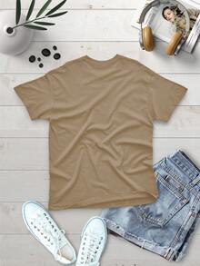 Women T-Shirts - 卡其色 - 查看 3