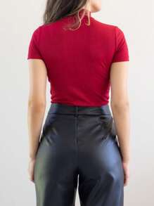 Women Blouses - 紅色 - 查看 2