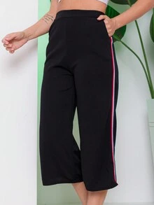Women Pants - 黑色 - 查看 4