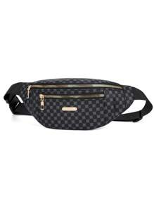 TIANDINGYU Men's Pu Leather Waist Bag With Clover Pattern Running Bag College Bag Summer Dad Old Money Freshman For Books Multi-Functional Dorm University Gifts For Men Fall Christmas Scream Men Bag Belt Bag Travel Bag Sling Bag For Men Vintage Funny Gifts Purse Holiday Thanksgiving Chest Bag For Men Side Bags For Men Satchel Bag Leather Bag Hobo Bag Hip Bag Pouch - Black - View 5