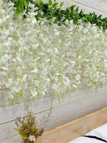 12pcs  White Artificial Flower Vine - White - View 8