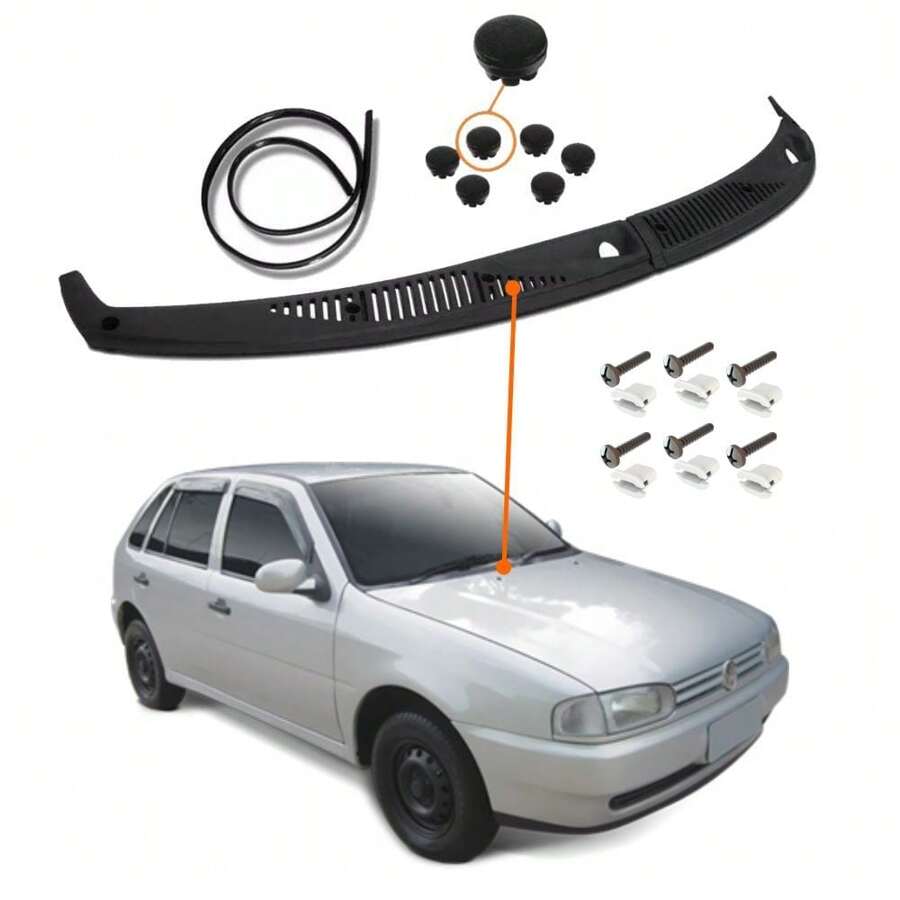 Kit Churrasqueira Grade Parabrisa Gol Bola G2 Completo