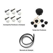 Kit Churrasqueira Grade Parabrisa Gol Bola G2 Completo