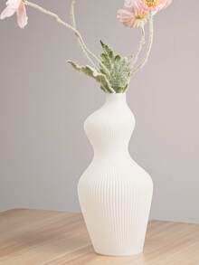 1入創意花瓶3D打印材料可降解北歐風格簡約花束套裝乾花瓶裝飾 - 白色 - 查看 5