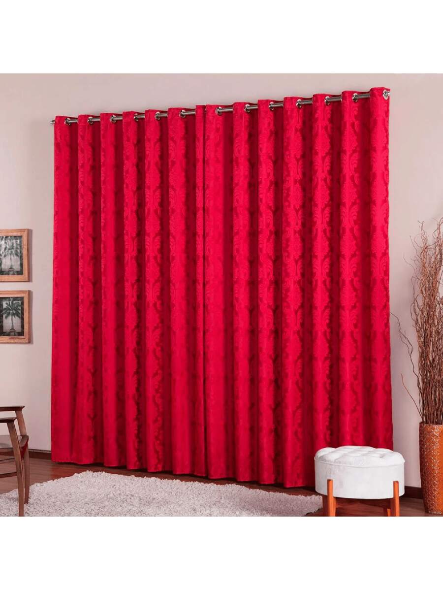 Curtains - Red - View 1