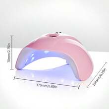 XEIJAYI 粉色指甲灯指甲烘干机，指甲光疗机双光源紫外线指甲灯，适合女士和女孩美甲 DIY 使用 - 粉色 - 查看 6