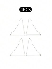 4pcs/Set Transparent Silicone Door Corner Protectors, Door Corner Buffer - Clear - View 8