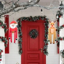 1 件聖誕派對裝飾擺件雪人/聖誕老人/馴鹿卡通吊墜