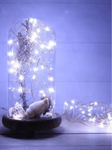 1入組1/2/3/5/10米10/20/30/50/100個LED USB銅線燈，柔軟可彎曲DIY家庭/派對/節日裝飾燈串 - 白色 - 查看 4