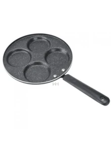 Sartén Para Huevos, Sartén Con 4 Agujeros. - Negro - Ver 2