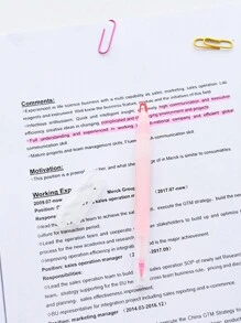 1 盒/套 6 支深馬卡龍色螢光筆，透視窗，雙頭，用於學生重要標記 - 彩色 - 查看 3