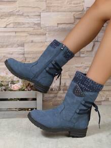 2023時尚舒適女靴 - 藍色 - 查看 2