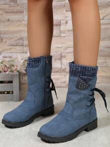 2023時尚舒適女靴 - 藍色 - 查看 6