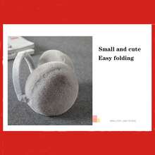 折疊式彈性耳套保暖校女孩可愛加絨耳套冬季男式耳罩女性耳套保暖1入組