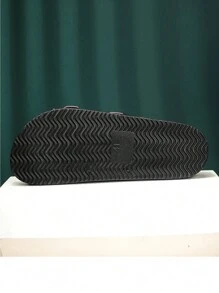 Couples' Summer And Autumn Beach Slippers, Anti-slip, Casual, Double Buckle - Orange - View 5