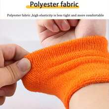 1pair Outdoor Sports Wristband, Sweat Absorbing Towel Wrist Guard, Tennis/Basketball/Fitness Wrist Support, Anti-Sprain Protective Wrist Strap, Unisex Protective Gear Gym Accessories