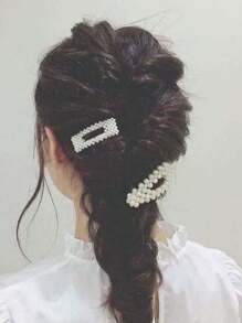 16 件/套仿珍珠发夹，款式多样，配饰、秋季、头发、发饰、配饰、女士发饰、旅行、发饰、女士配饰、发饰、女士发饰、美发工具、发饰、东西、美容配饰 - 彩色 - 查看 6