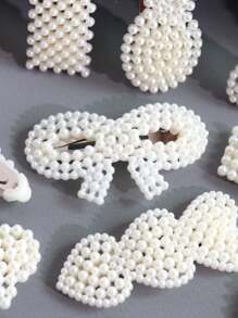 16 件/套仿珍珠发夹，款式多样，配饰、秋季、头发、发饰、配饰、女士发饰、旅行、发饰、女士配饰、发饰、女士发饰、美发工具、发饰、东西、美容配饰 - 彩色 - 查看 2