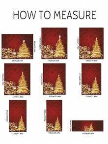 1pc Christmas Series Printed Window Curtain - Multicolor - View 2