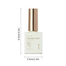 XEIJAYI Green Color Ice Through Gel Nail Polish 15Ml Soak Off Glitter Gel Polish For All Seasons - Home Salon Nail Art Diy Nail Design Decoration Gift - Army Green - View 5