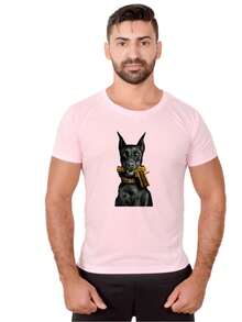 Men T-Shirts - 淺粉色 - 查看 1