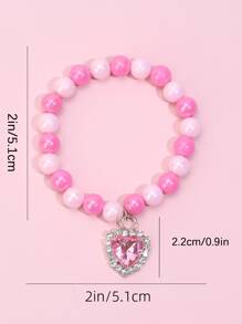 Conjunto De 3 Pulseras Rosas De Joyería - Multicolor - Ver 5