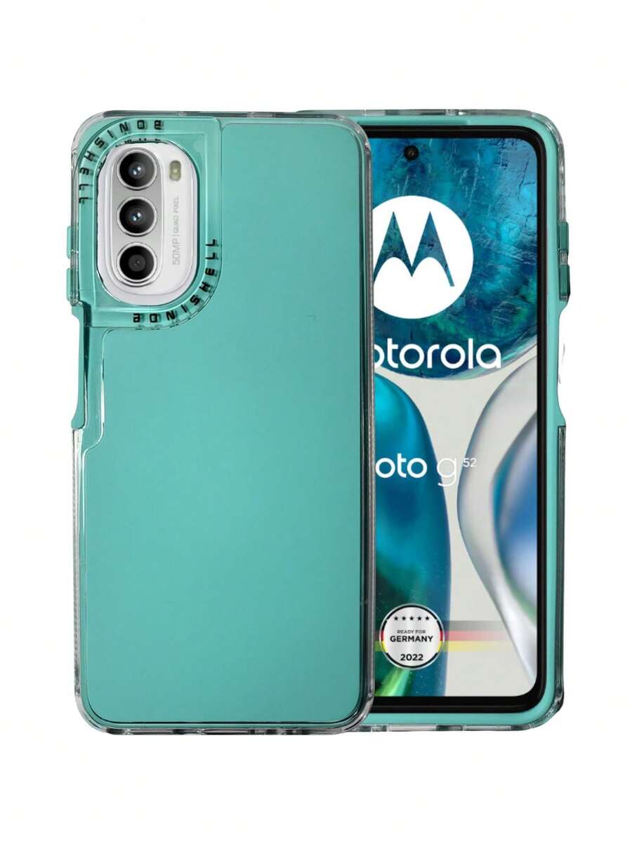 Funda Rainbow Paint Uso Rudo Doble Capa Para Moto G52 / G82 5G - verde menta - Ver 1
