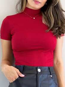 Women Blouses - 紅色 - 查看 3