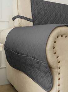 1 Miếng Không thấm nước Đệm sofa - Màu xám đen - Xem 3