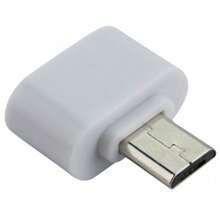 5 piezas  Adaptador OTG V8 a USB para Carga o Transferencia de Archivos - Blanco y Negro - Ver 4