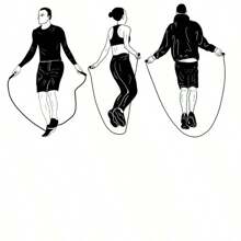 1 件黑色 2.8 米 PVC 跳绳，长度可调，适用于速度训练健身房配件、运动、健身房、家庭锻炼、跳绳、跳绳、跳绳 - 黑色 - 查看 4