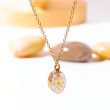 Creative Natural Stone Carved Star Pendant Necklace - Star - View 4