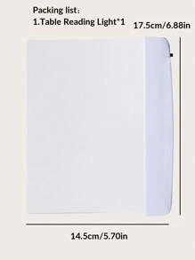 1 Pieza Luz De Lectura Plana De Panel Led Para Leer En La Cama Por La Noche
