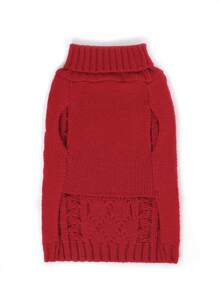 1pc Classic Pattern Pet Sweaters Soft And Cozy Knitwear For Small Middle Large Dogs, Thickened Knitted Turtleneck Design Elastic And Warm Puppy Winter Apparel For Boy And Girl Dogs