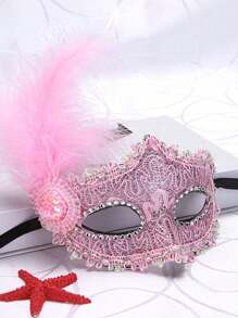 服飾假面舞會派對口罩 - 羽毛面具 - 查看 5