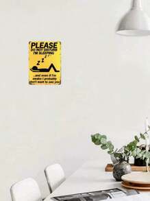 1 件，“请勿打扰”趣味金属锡标牌（11.81 英寸 X7.87 英寸/30x20 厘米），新奇复古牌匾装饰、家居装饰、房间装饰、墙壁装饰、浴室装饰、酒吧装饰、咖啡厅装饰、车库装饰、农舍装饰最佳礼物