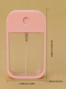 可加注香水，爽膚水，酒精，消毒劑和乳液的便攜式噴霧瓶 - 適用於旅行的45ml  1.58oz噴霧瓶，材料：透明瓶PETG + 蓋ABS + 噴頭PP - 粉色 - 查看 11