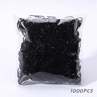 1000 ชิ้น/แพ็ค หลากสี เด็ก ผูกเงื่อนผีเสื้อ ยืดหยุ่น ยางรัดผม สำหรับ เด็กผู้หญิง ผมหางม้า และ เบบี้ เครื่องประดับผม