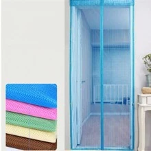 Cortina Puerta Velo Anti Insectos Zancudos Magnetica Mosquitero Malla Verano Persiana - Azul - Ver 8