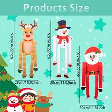 1 件聖誕派對裝飾擺件雪人/聖誕老人/馴鹿卡通吊墜