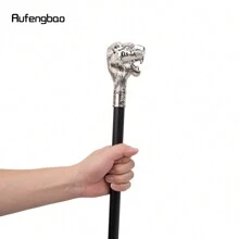 rufengbao 白色獅頭鬍子手杖時尚裝飾拐杖紳士優雅cosplay杖頭牧杖93公分