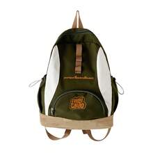 Brand Designed Canvas Backpack For Women, Men, Boys, Girls School, College, Travel - Green - View 3