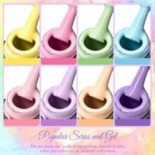 XEIJAYI 1瓶凝膠指甲油,流行系列指甲凝膠141種顔色,色彩鮮艷適用於各季節,可uv/led浸泡型半永久亮光護甲,適合裝飾自己的美甲造型,是送女性的禮物 - 紅色 - 查看 5