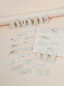 16 件/套仿珍珠发夹，款式多样，配饰、秋季、头发、发饰、配饰、女士发饰、旅行、发饰、女士配饰、发饰、女士发饰、美发工具、发饰、东西、美容配饰 - 彩色 - 查看 5