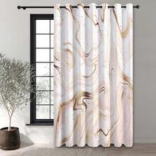 Cortinas Decorativas Estampadas Doradas.