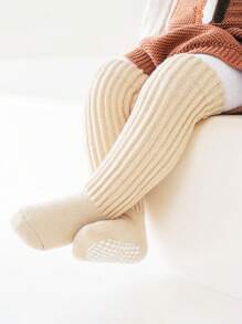 加厚毛絨鞋底防滑抓地嬰兒長襪 - 杏色 - 查看 2