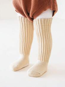 加厚毛絨鞋底防滑抓地嬰兒長襪 - 杏色 - 查看 1