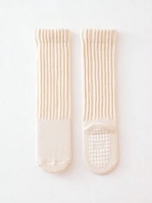 加厚毛絨鞋底防滑抓地嬰兒長襪 - 杏色 - 查看 3