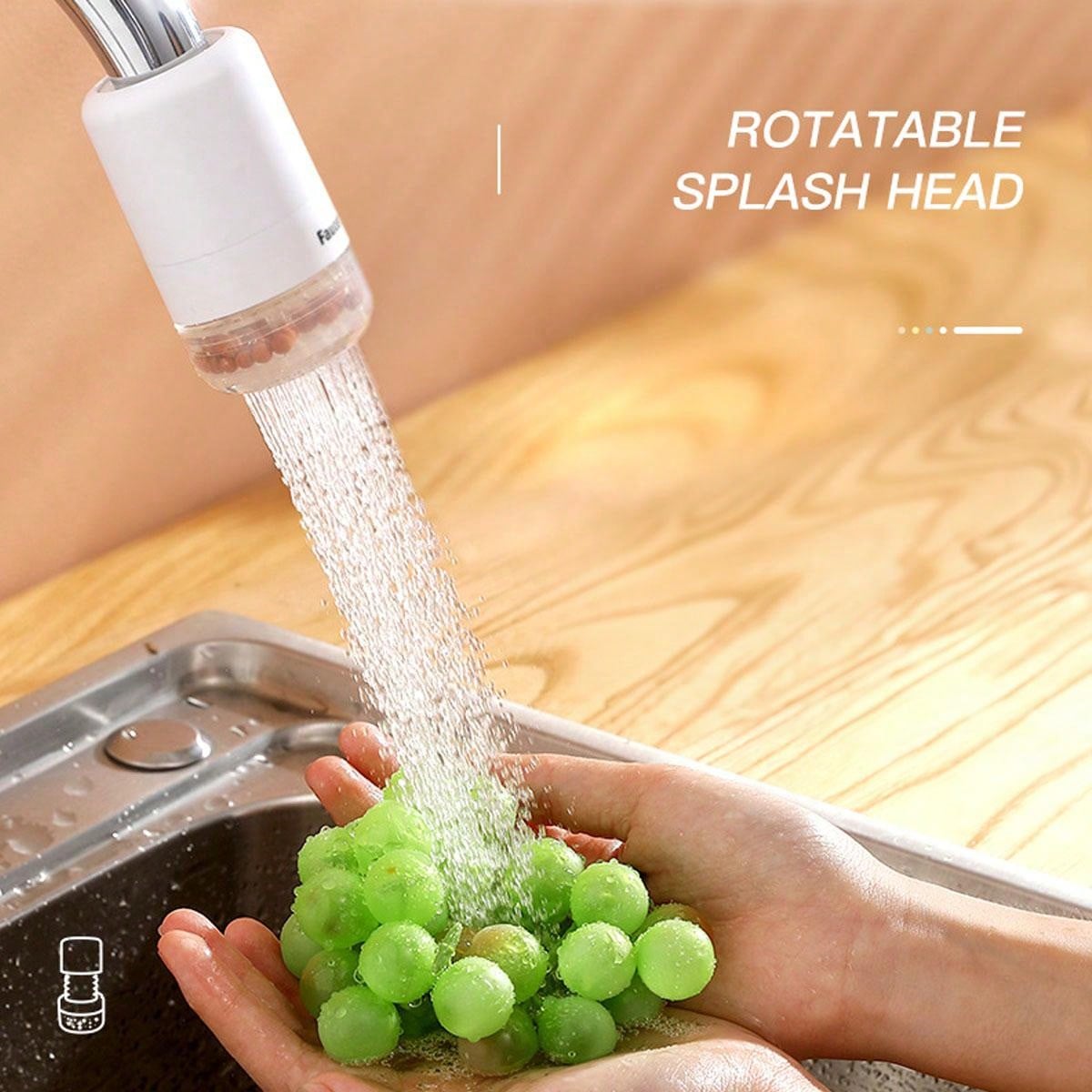 Kitchen Universal Antisplash Water Tap Extension With Filter Nozzle